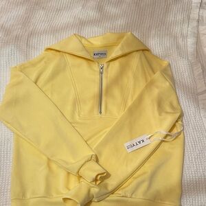Katydid Yellow Hoodie Sweatshirt